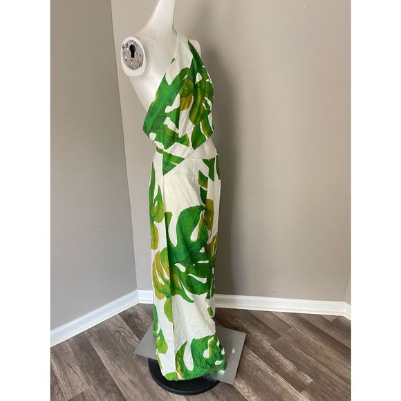 FARM RIO
Monstera One-Shoulder Linen-Blend Jumpsuit - Picture 7 of 9